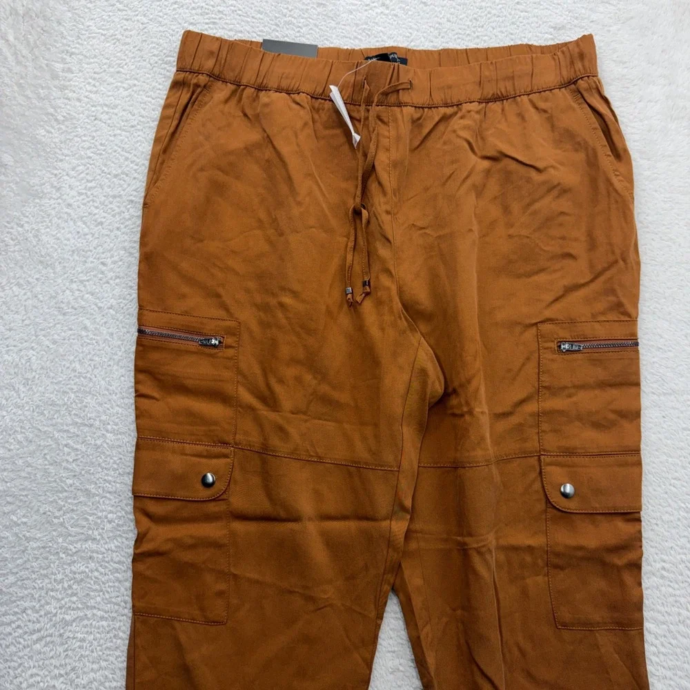 Banana Republic Men Brown Lyocell Cargo Jogger Pants Size L 536089-07-1